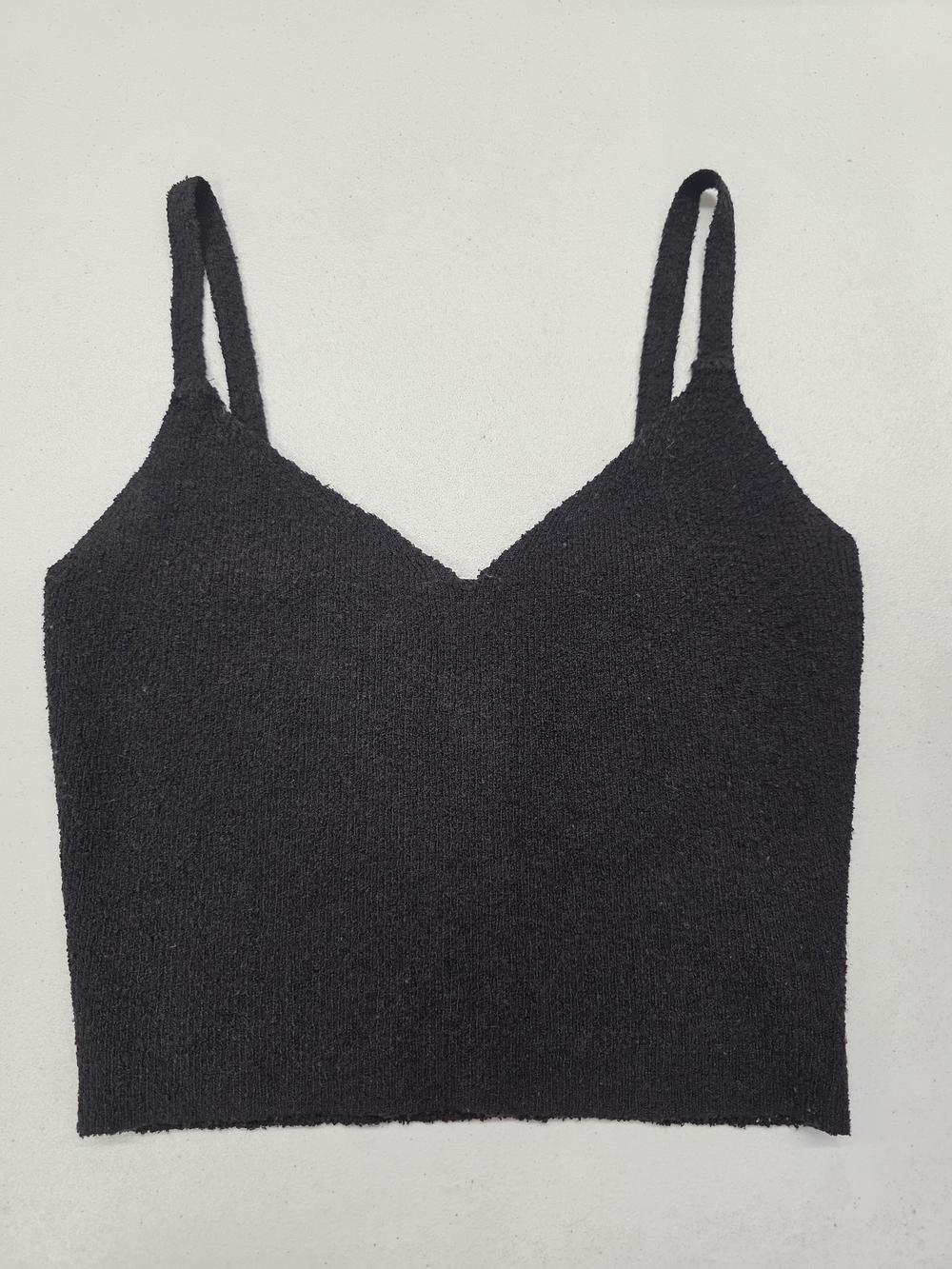 PacSun Black Knit V-Neck Cropped Cami